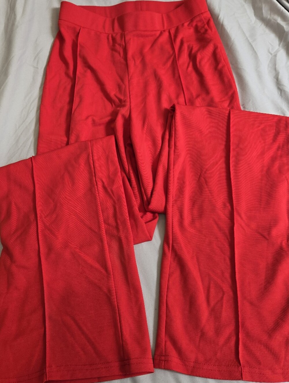 SBETRO Suzanne Betro Red Flare Pants Small NWT Pull On Bell Bottom